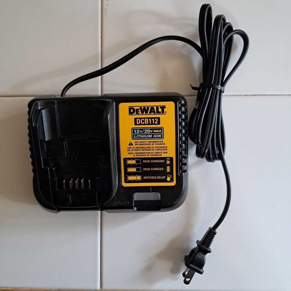 DeWalt DCB112 12 Volt /20 Volt  MAX LITHIUM ION  Battery Charger New No Box